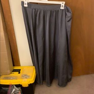 Long Grey silky skirt
